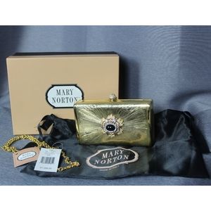Mary Norton HRH Gold and Onyx Minaudiere